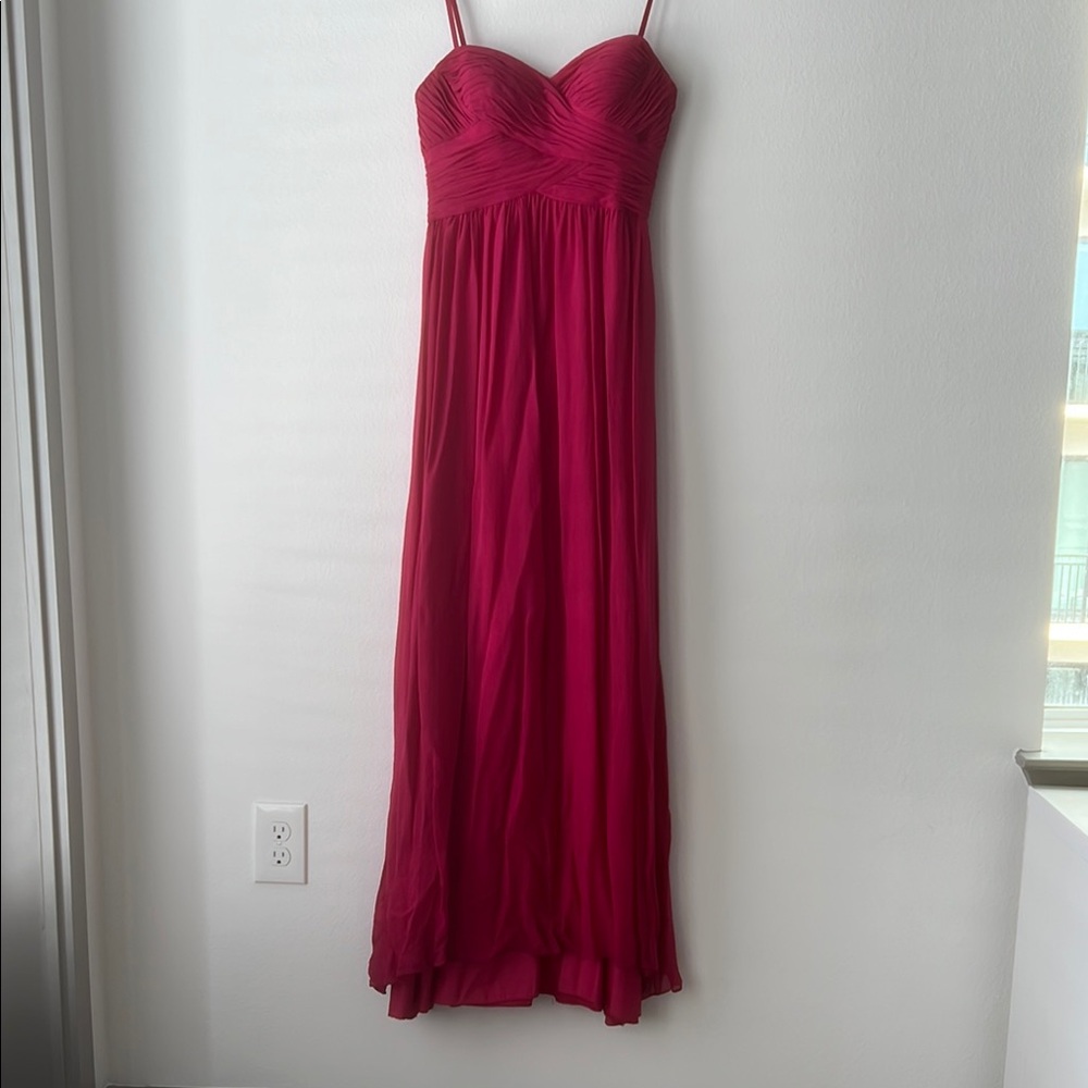 Aidan Mattox Pink Strapless Gown/ Prom